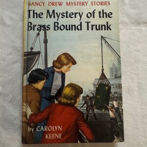 VTG Nancy Drew #17 "The Mystery of the Brass-Bound Trunk" Hardcover Book